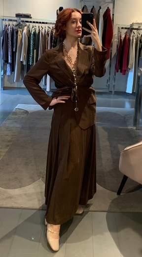 Gonna A Pieghe Lyocel Kartika