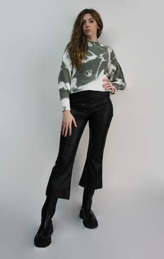 Pantaloni A trombetta In Ecopelle Pepillon