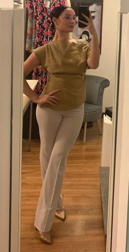 Pantalone Classico In Crepe Riva Tricot