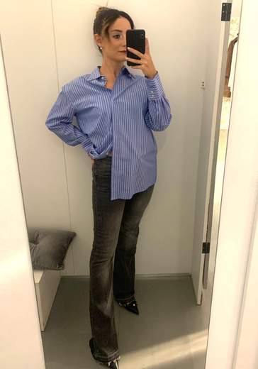 Camicia Over A Righe Kartika