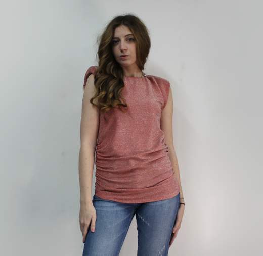 Top In Lurex Spalle Imbottite Hanny Deep