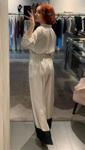 Pantaloni Palazzo A Pois Giorgia Plus