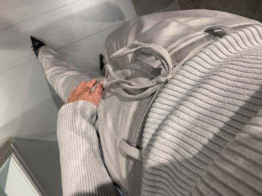 Pantaloni Velluto Grigio La Kore