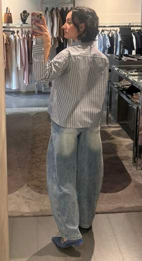 Camicia Color Jeans Con Swarosky Much Money