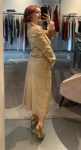 Gonna In Finta Pelle Di Camoscio Kartika