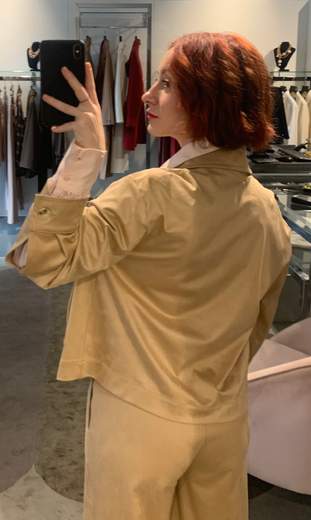 Giubbotto In Fintapelle Scamosciata Kartika