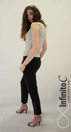 Pantaloni A Sigaretta Con Dettaglio Cerniere Alla Caviglia No-Nà