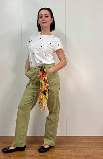 Pantalone Cargo Con Foulard Kartika