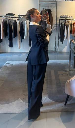 Tailleur Quadro Giacca e Pantalone Largo Kartika