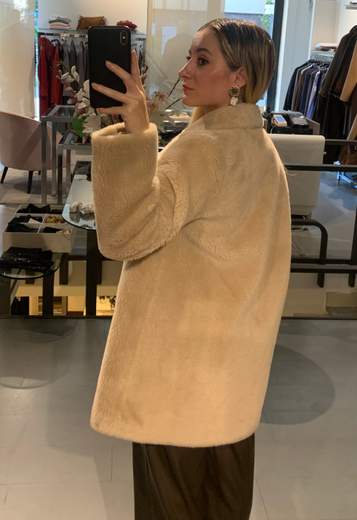 Giaccone Teddy Doppiopetto Veronique Roses