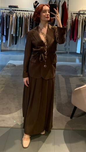 Gonna A Pieghe Lyocel Kartika