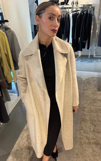 Cappotto Double MIsto Lana Con Spacchi Kartika