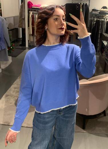 Maglia Tinta Unita Con Bordino Boeme