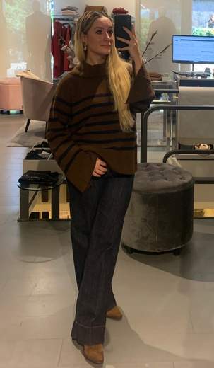 Jeans Largo Con Orlo Alto Kartika