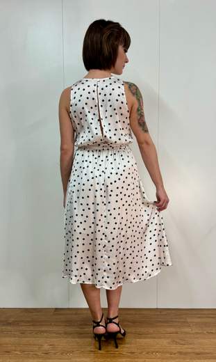Abito Smanicato Raso Pois Kartika