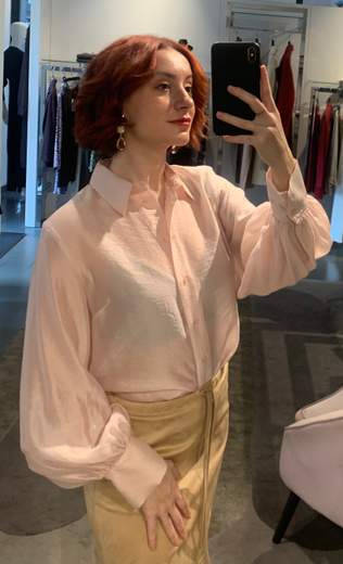 Camicia Voile Lyocell Maniche Ampie Kartika