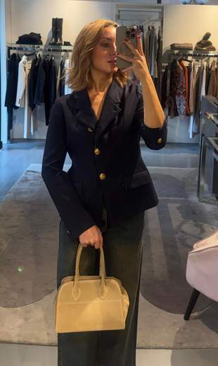 Blazer Gessato Monopetto Kartika