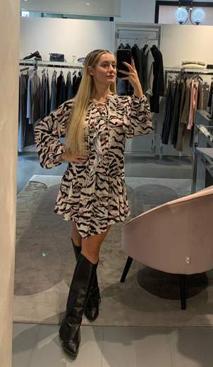 Mini Abito Zebrato Con Rouge Vicky Mood