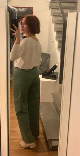 Pantalone Cropped In Tela Cotone Kartika