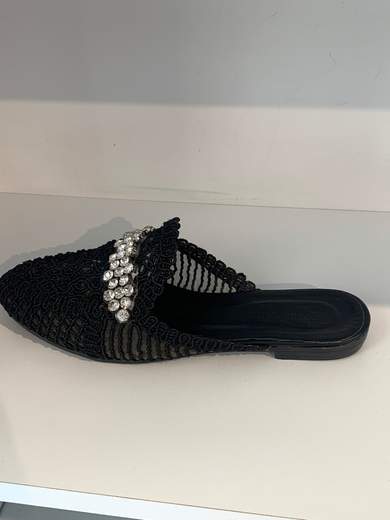 Ciabattina In Rafia Gioiello Divine Follie