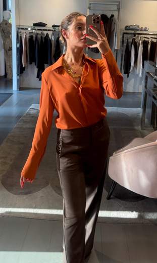 Camicia Crop Seta Kartika