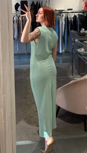 Abito Midi In Crepe Saiph