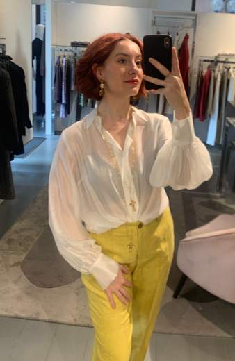 Camicia Voile Lyocell Maniche Ampie Kartika