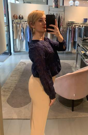 Camicia Con Collo Coreano In Pizzo Sangallo Riva Tricot