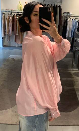 Camicia Con Maniche A Sbuffo E Swarosky You Decide