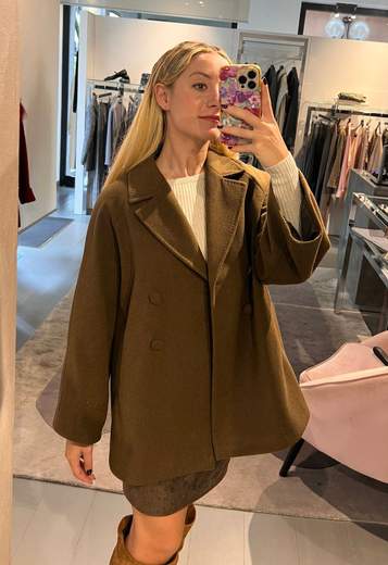 Giaccone Spigato Doppio Petto Giorgia Plus