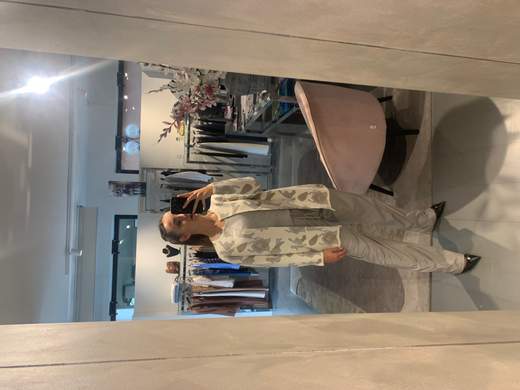 Cardigan Bianco Con Disegni Lurex La Kore