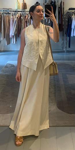 Abito Lungo Con Devoré Kartika