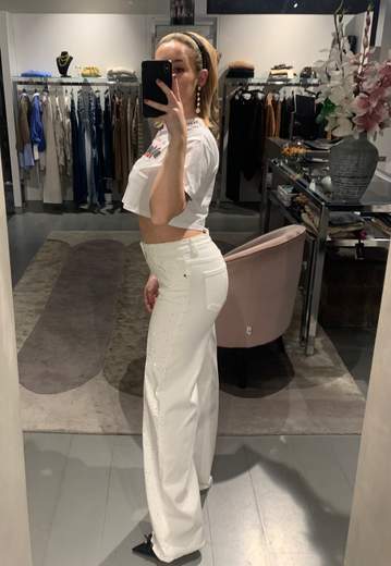 Jeans Palazzo Con Strass Much Money