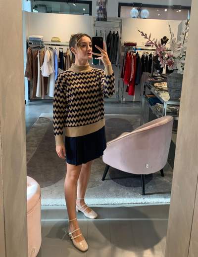 Minigonna Con Pieghe Kartika