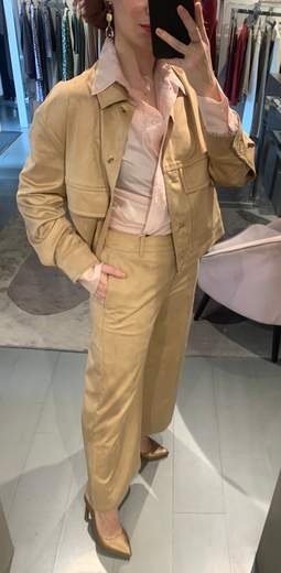 Pantalone In Fintapelle Scamosciata Kartika