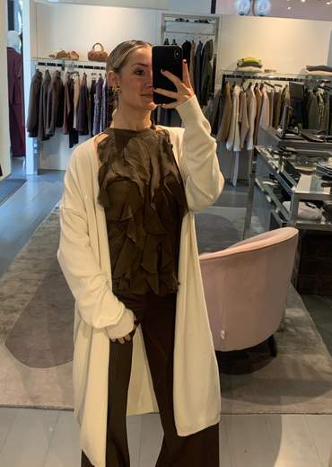 Cardigan Lungo In Viscosa Much Money