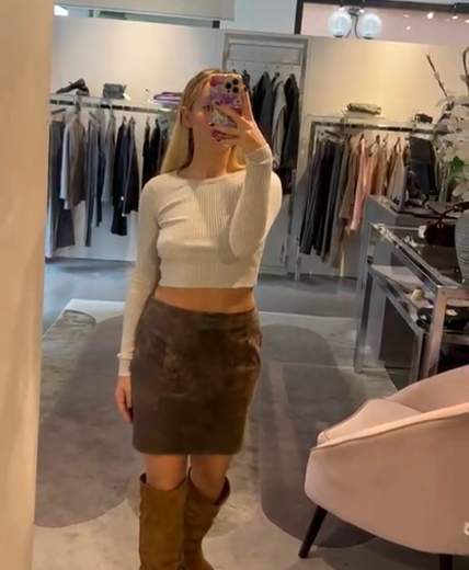 Maglia Crop Top In Lurex Kiki Six