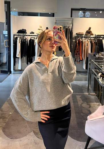 Maglia a Polo Misto Cashmere Kartika