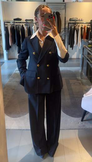 Tailleur Quadro Giacca e Pantalone Largo Kartika