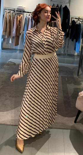 Gonna Plisse A Righe Giorgia Plus