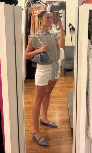Short Bianco Sfilacciato Infinito C