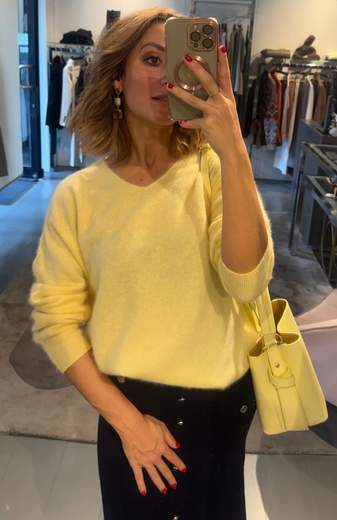 Maglia Scollo V Misto Cashmere Kartika