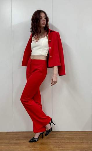 Crop Top Tessuto Tecnico Kartika