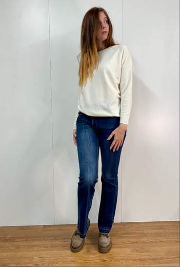 Maglia Girocollo In Cashmere Kartika