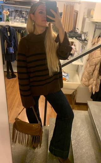 Jeans Largo Con Orlo Alto Kartika