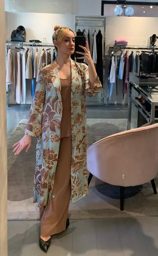 Spolverino Stampa Floreale Kartika