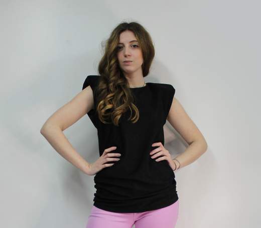 Top In Lurex Spalle Imbottite Hanny Deep