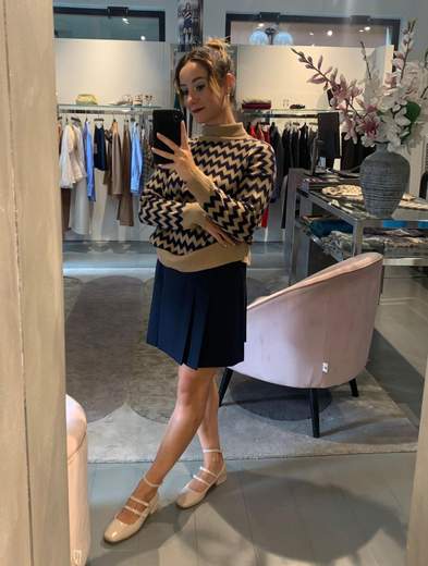 Minigonna Con Pieghe Kartika