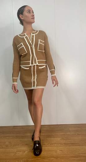 Giacchina In Maglia Con Bottoni Oro Maryley