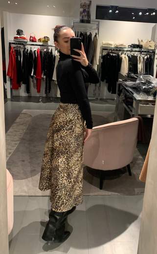 Gonna In Raso Leopardata Lusi